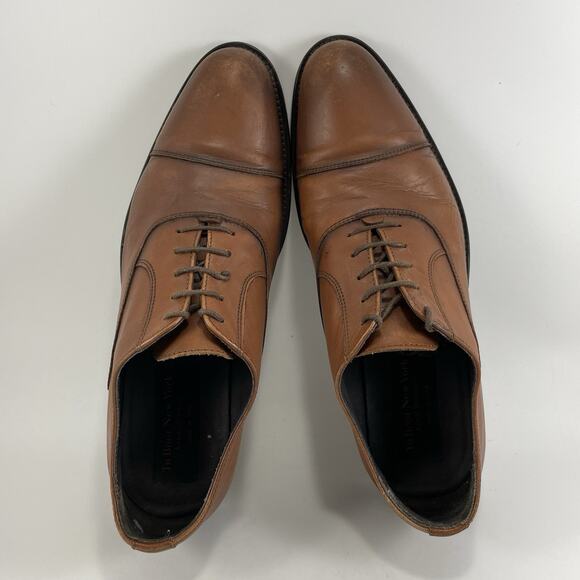 To Boot New York Brandon Captoe Oxford Mens Size 10.5 Brown Leather Dress - Picture 6 of 9